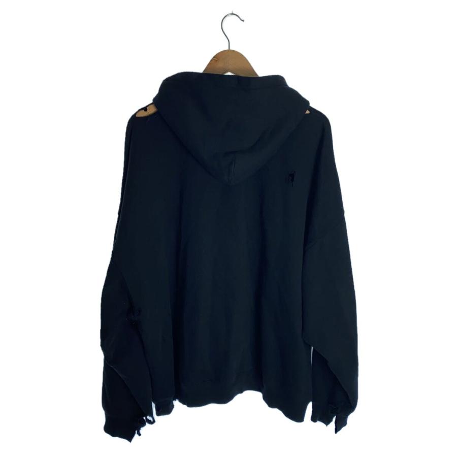 BALENCIAGA◇パーカー/S/コットン/BLK/651799/Hello My Name is Demna 