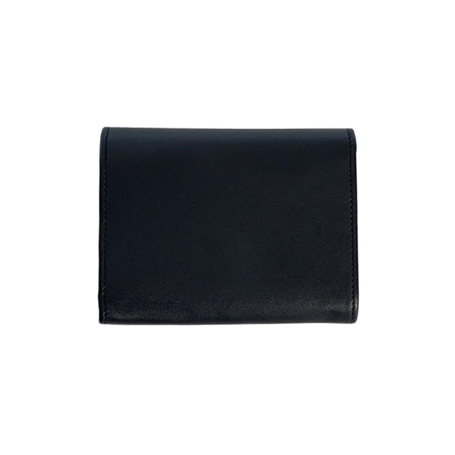 LONGCHAMP◇2つ折り財布/レザー/BLK/無地/メンズ// : セカンド