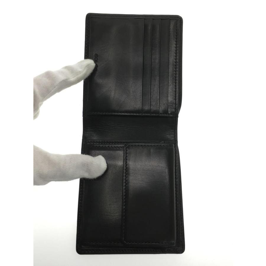 SOMES SADDLE◇2つ折り財布/レザー/BLK/メンズ SOMES SADDLE