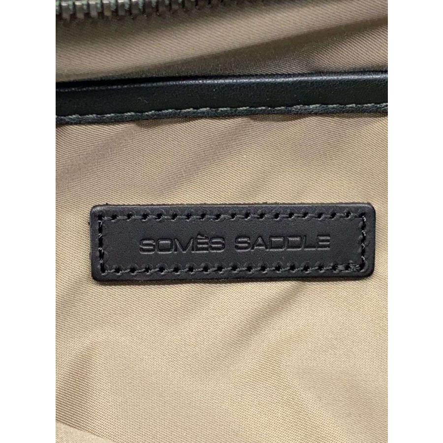 SOMES SADDLE◆ショルダーバッグ/レザー/BLK//_4