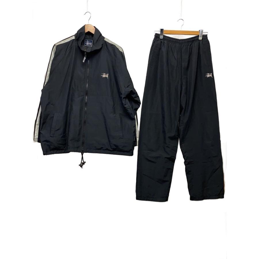 STUSSY◇セットアップ/--/ナイロン/BLK// : セカンドストリートYahoo