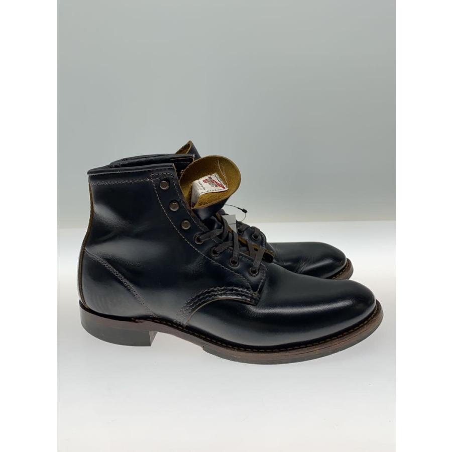 RED WING◇2017年4月製造/BECKMAN FLATBOX/ブーツ/25cm/BLK/レザー