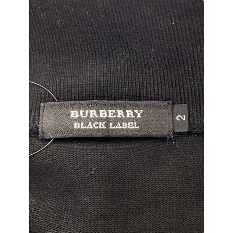 BURBERRY BLACK LABEL◇ジップパーカー/2/コットン/BLK/無地/BMV10-711 