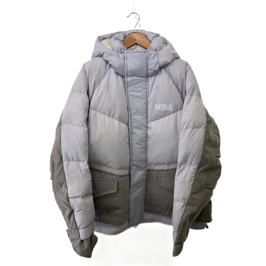 sacai フード付きダウンジャケット sacai◇ダウンジャケット/XL/ナイロン/BLU/CT3269-043 : セカンド