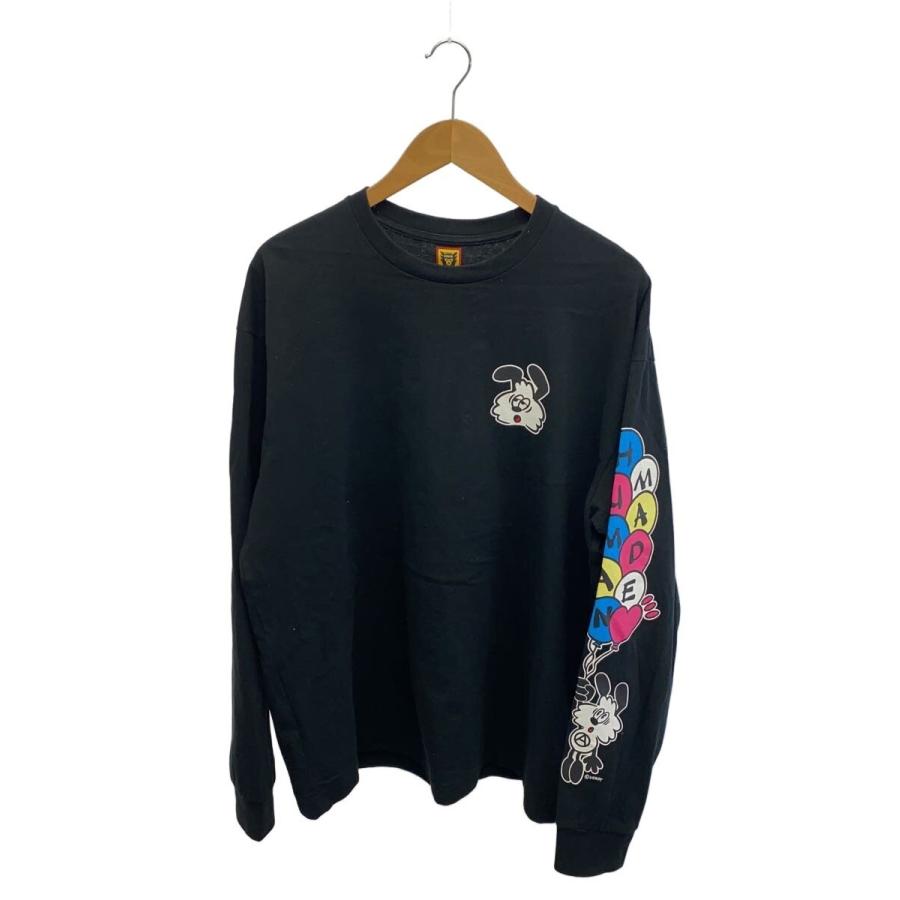 HUMAN MADE◇長袖Tシャツ/XL/コットン/BLK : セカンドストリートYahoo