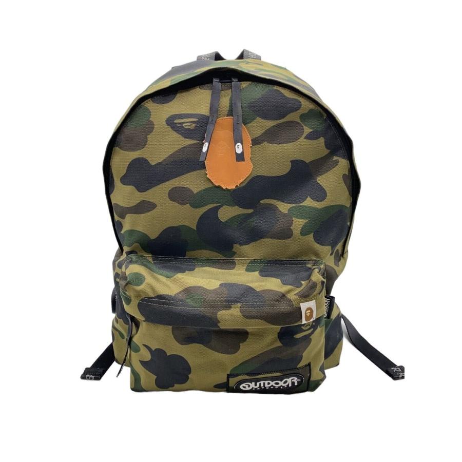 A BATHING APE◇リュック/ポリエステル/KHK/カモフラ : セカンド