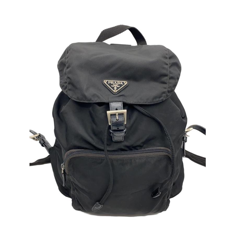 PRADA ブラック リュック 未使用 PRADA◇リュック/ナイロン/BLK/無地 : セカンドストリートYahoo!店