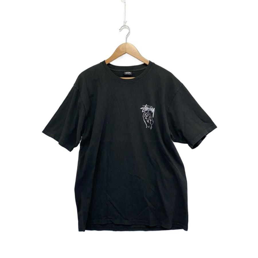 【Stüssy 】人気☆トランプ柄 Tシャツ ブラック メンズ Lサイズ STUSSY◇Tシャツ/L/コットン/ブラック/トランプ柄// : セカンド