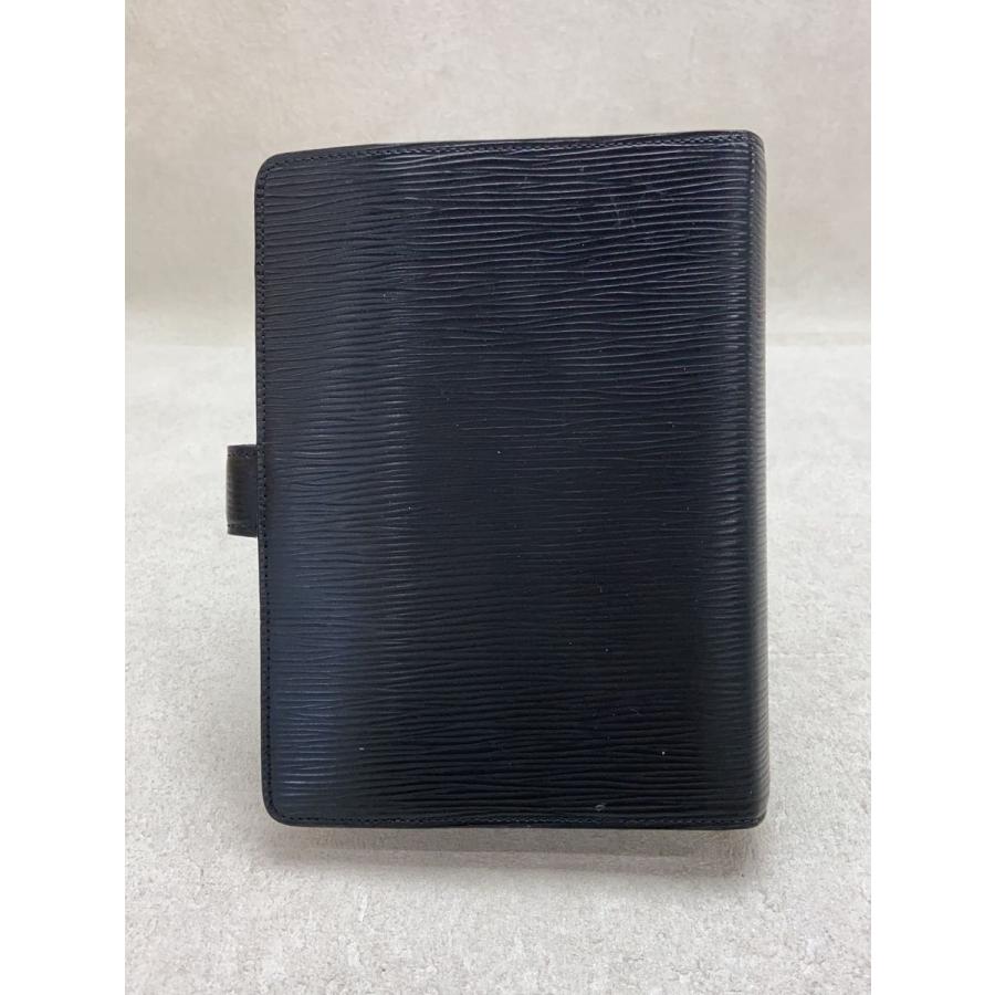 LOUIS VUITTON◇アジェンダMM_エピ_BLK/レザー/BLK/メンズ : セカンド