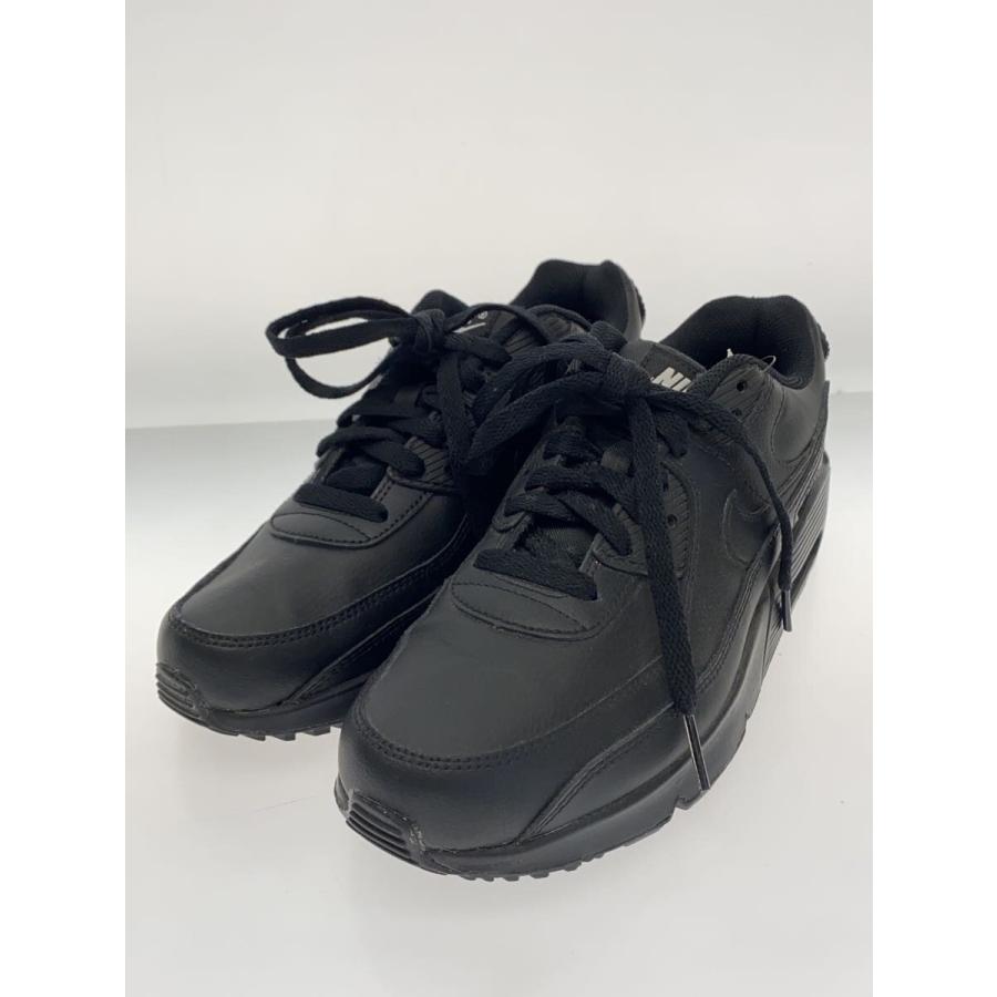 NIKE◇AIR MAX 90 LTR_エアマックス レザー/23.5cm/BLK : セカンド 