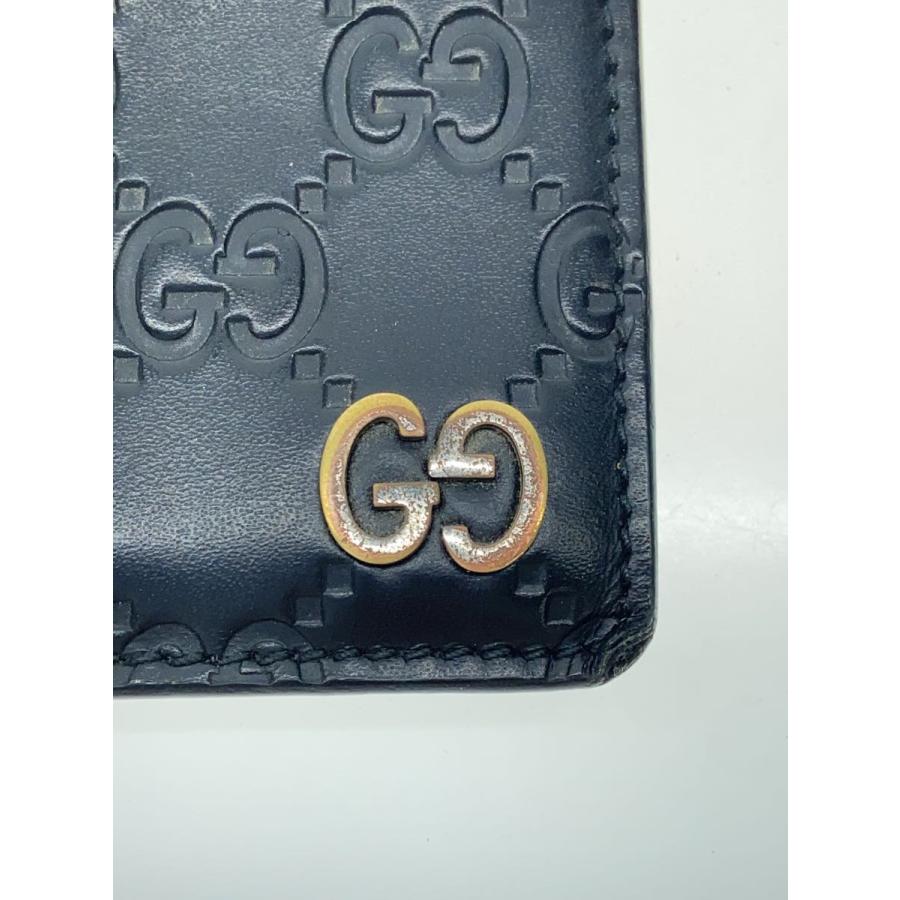 グッチ　ケース　グッチシマ　レザー　ブラック GUCCI◇コインケース_グッチシマ/レザー/BLK/メンズ : セカンド