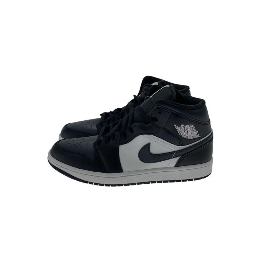 NIKE◇AIR JORDAN 1 MID_エア ジョーダン MID/27.5cm/BLK