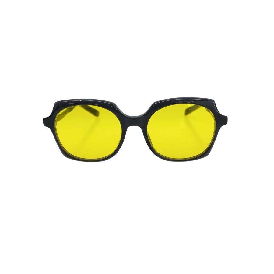 YELLOWS PLUS◇サングラス/--/プラスチック/BLK/YLW/メンズ