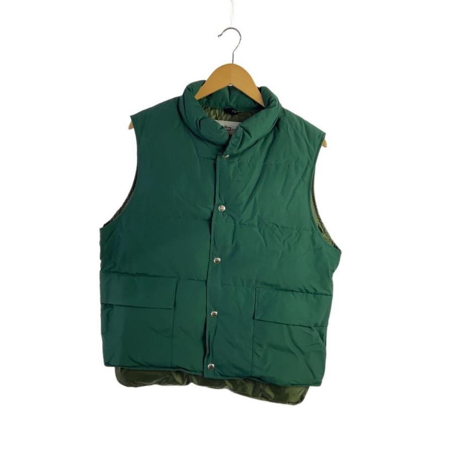 Woolrich◇ダウンベスト/M/コットン/GRN/無地/WOVE0100N : セカンド