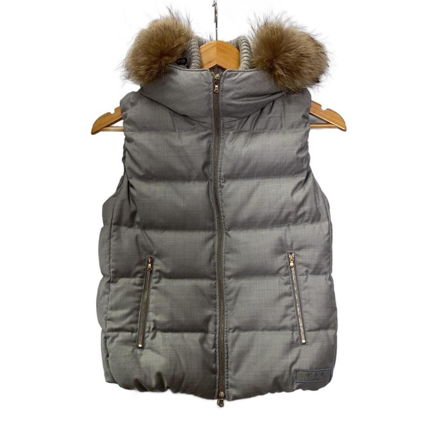 TATRAS グレー ダウンベスト ファー付き TATRAS タトラス LTA18A4573 グレー オルシエラ/ORSIERA ラクーン