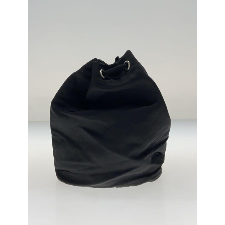 prada巾着バッグ PRADA◇巾着バッグ/ナイロン/BLK/無地 : セカンドストリートYahoo!店