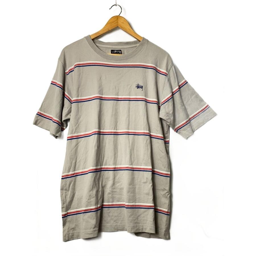 STUSSY◇Tシャツ/S/コーデュロイ/SLV/ボーダー// : セカンドストリート