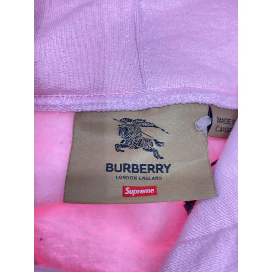 Supreme◆22ss/Burberry Box Logo Hooded Sweatshirt/XL/コットン/ピンク｜ssol-shopping｜03