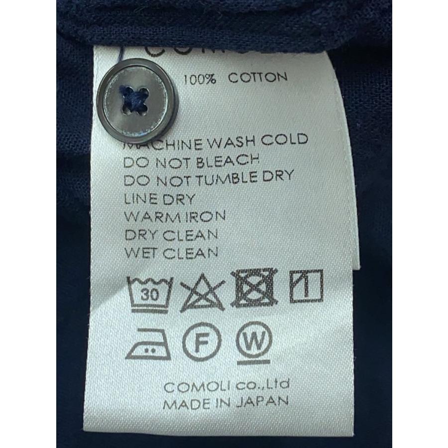 COMOLI◇長袖シャツ/--/コットン/NVY/無地/K01-02006/17SS/ベタシャン