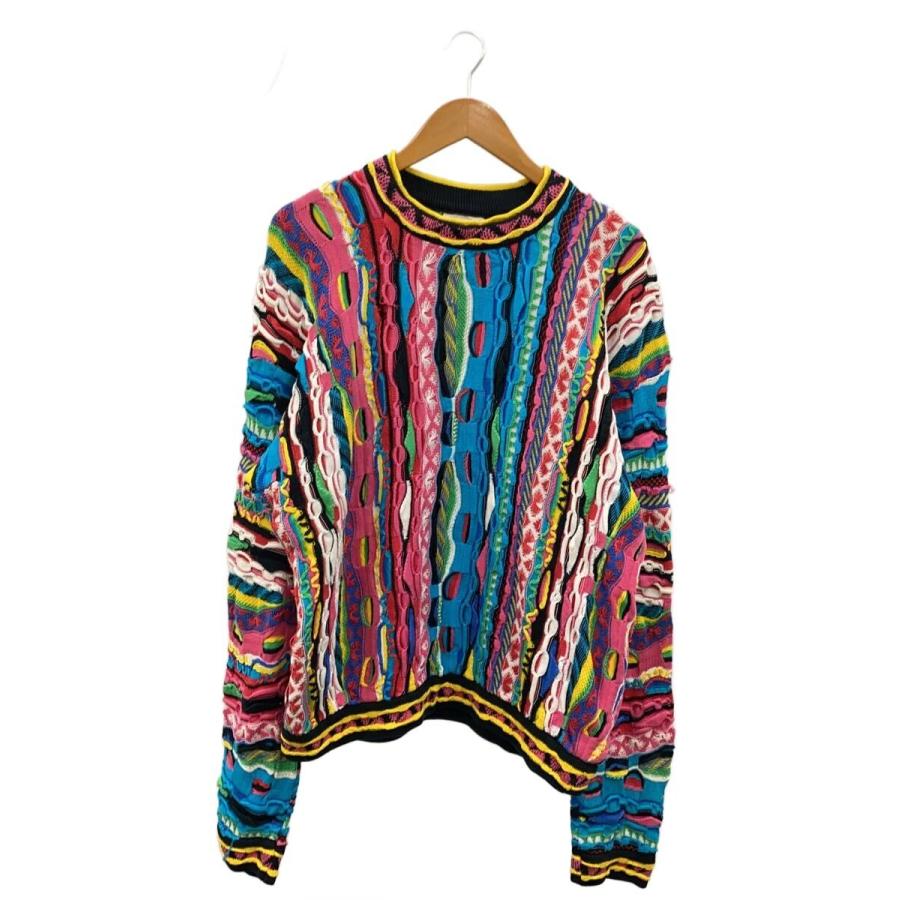 COOGI / ニット・セーター(厚手)/XL/コットン/GRN/総柄 COOGI◇ニット・セーター(厚手)/XL/コットン/マルチカラー/総柄