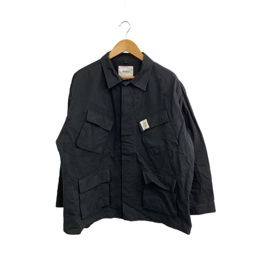 WTAPS◇23SS/JUNGLE/231WVDT-SHM04/ジャケット/3/コットン/BLK