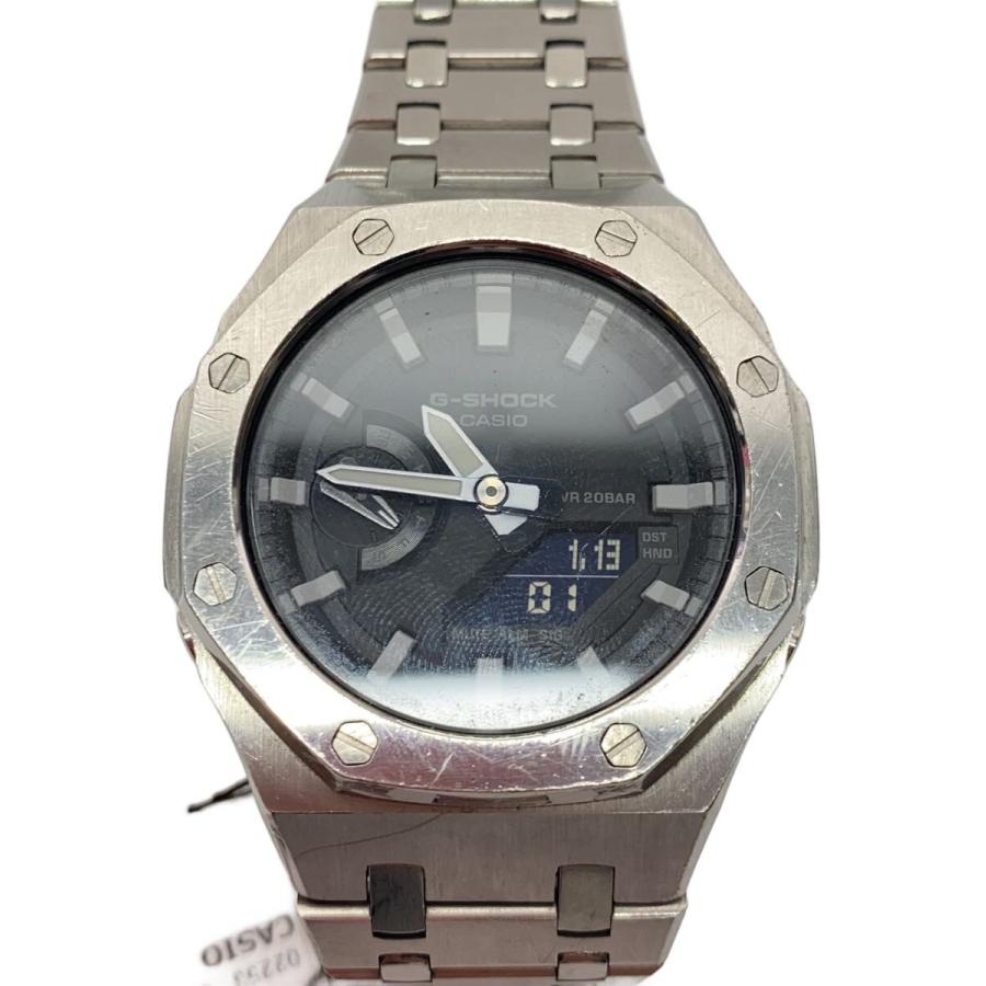 【良品】G-SHOCK Gショック デシアナ クォーツ腕時計 CASIO◇クォーツ腕時計・G-SHOCK/デジアナ/ラバー/WHT/WHT : セカンド