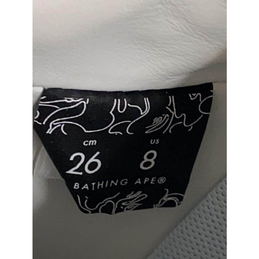 A BATHING APE◆ローカットスニーカー/26cm/WHTの画像