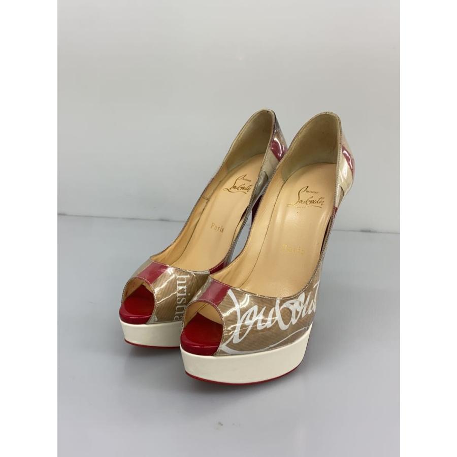 Christian Louboutin◇パンプス/37.5/パテントレザーオープントゥ 
