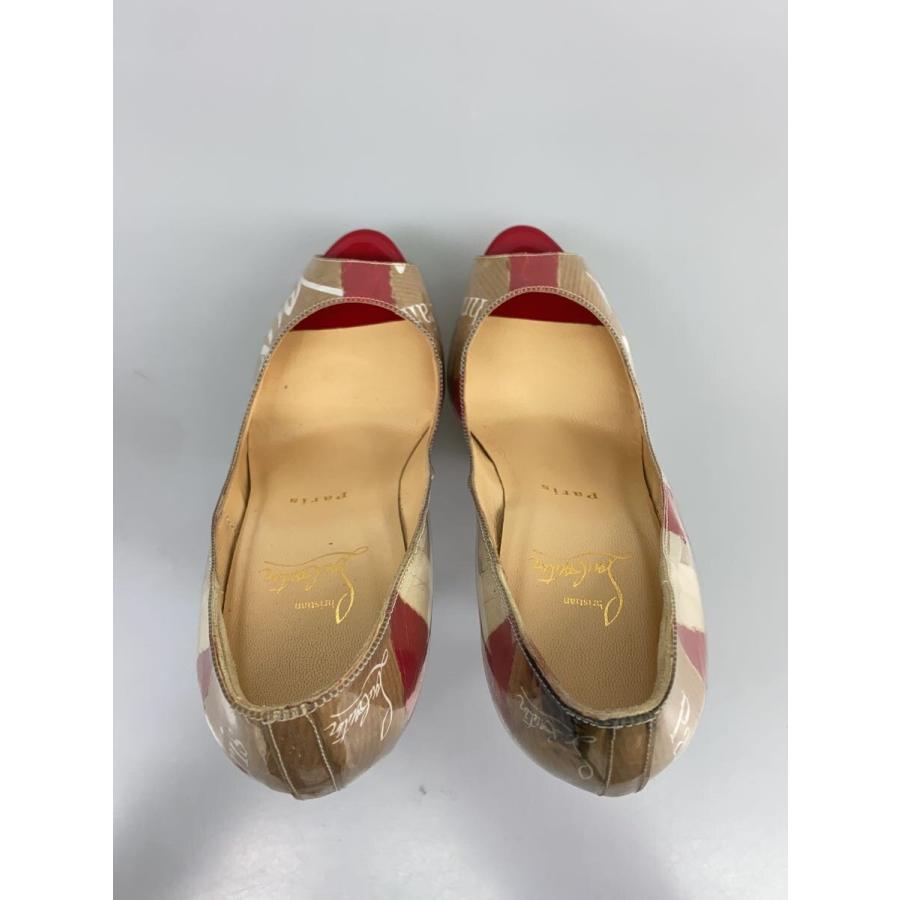 Christian Louboutin パテント　オープントゥパンプス　37 Christian Louboutin◇パンプス/37.5/パテントレザーオープントゥ