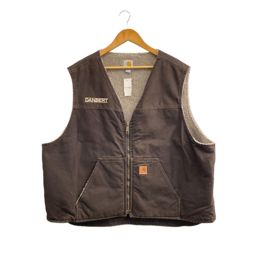 極上 90s カーハート ダックベスト ボア v26 DKB size:L Carhartt◇ベスト/--/--/BRW/無地/V26 DKB : セカンドストリートYahoo