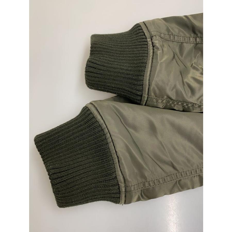 ALPHA INDUSTRIES◇フーデッドリブジャケット/XL/ポリエステル/KHK