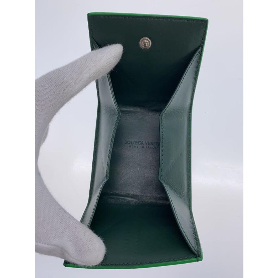 ボッテガヴェネタ　小銭入れ　イントレチャート　グリーン　美品 BOTTEGA VENETA ボッテガヴェネタ/イントレチャートコインケース