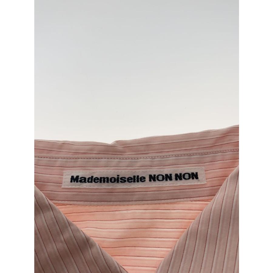 Mademoiselle NON NON / 半袖シャツ/L/コットン/PNK/ストライプ/D0308FBS　20// Mademoiselle NON NON◇半袖シャツ/L/コットン/PNK/ストライプ