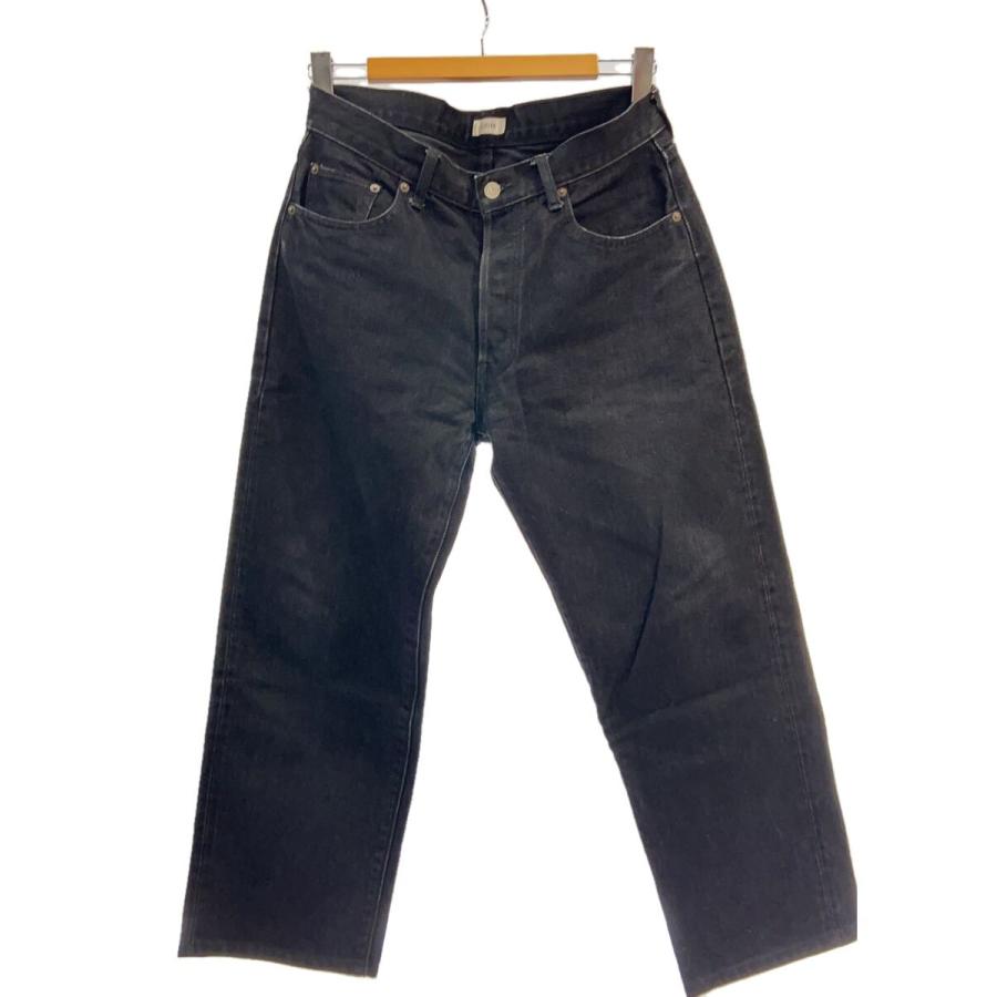 CIOTA◇スビンコットンストレートデニム/ボトム/32/デニム/BLK/PTM-10W