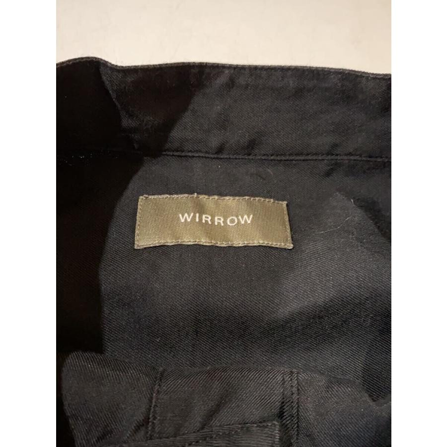 WIRROW / 長袖シャツ/3/--/BLK/無地/521174-222 WIRROW◇長袖シャツ/3/--/BLK/無地/521174-222 : セカンドストリート