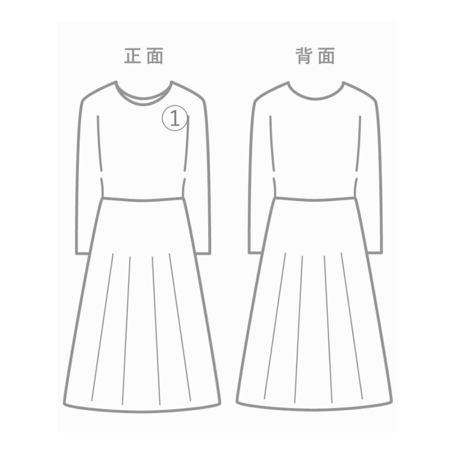 Y's◇アシンメトリー/ステッチ/半袖ワンピース/2/コットン/KHK/YG-T81-563