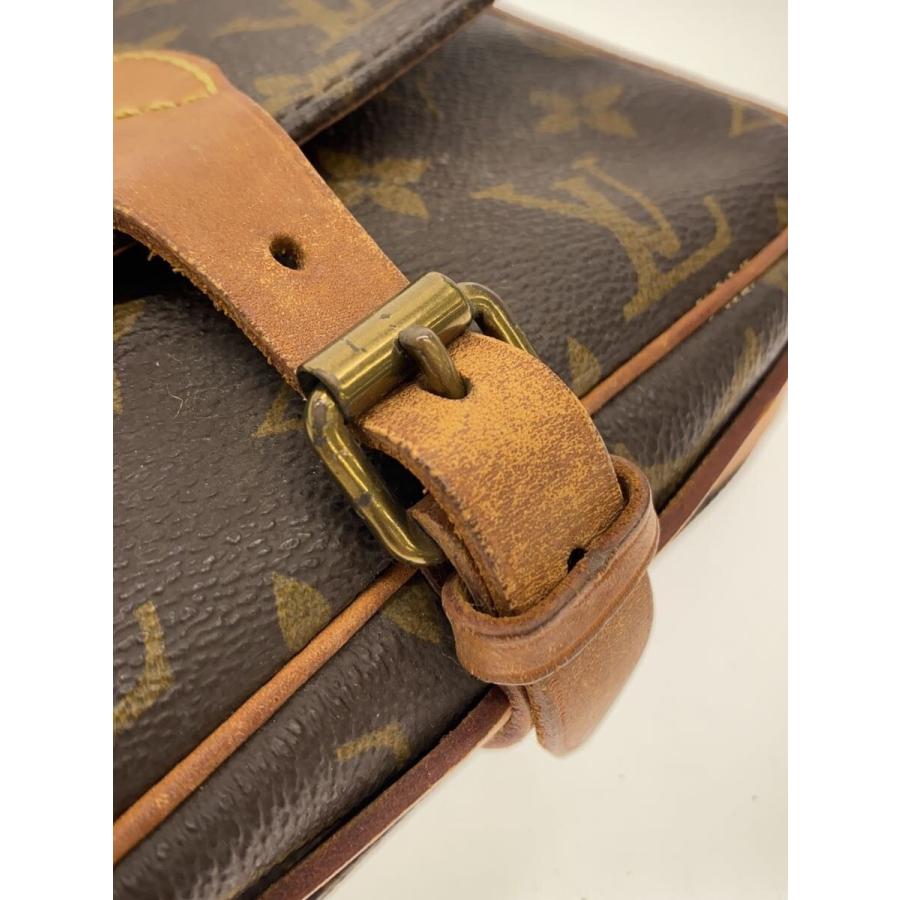 LOUIS VUITTON / カルトシエールPM_モノグラム・キャンバス/PVC/BRW/傷、シミ汚れ有り LOUIS VUITTON◇カルトシエールPM_モノグラム・キャンバス/PVC/BRW/傷