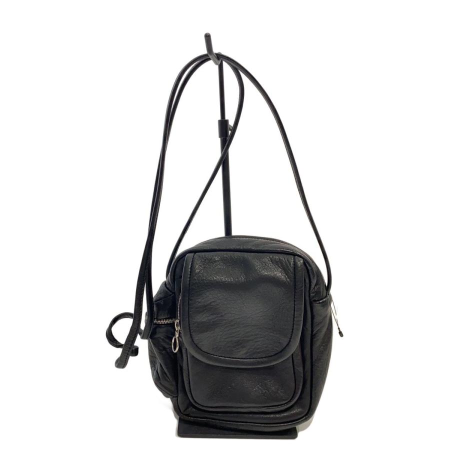 アエタショルダーバックブラック Aeta◇ショルダーバッグ/羊革/BLK/SHOULDER POUCH// : セカンド