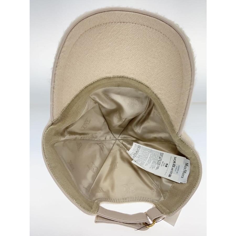MAX MARA◇キャップ/58/ウール/CRM/レディース/23457601376