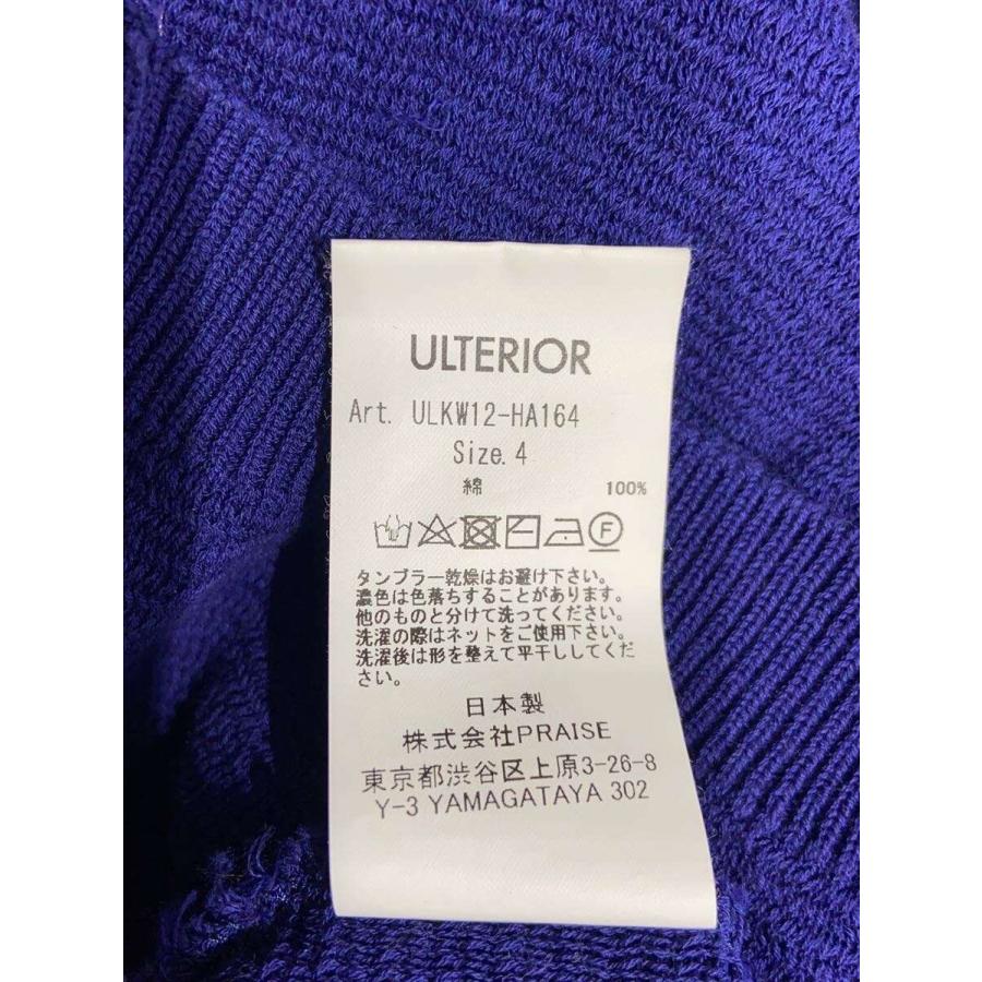 ULTERIOR◆TWISTED LOOSE MILANO RIB KNIT CAEDIGA//4/コットン/PUP