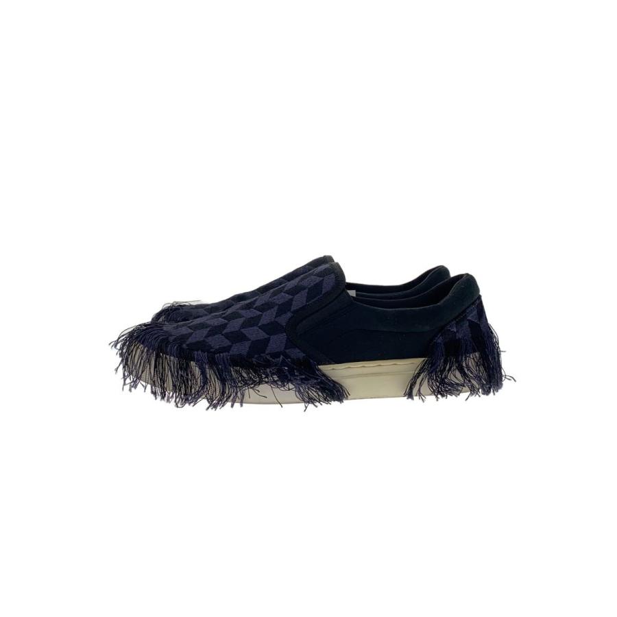 doublet◆FRINGE EMBROIDERY SNEAKER/フリンジ/ローカットスニーカー/25.5cm/BLK | 