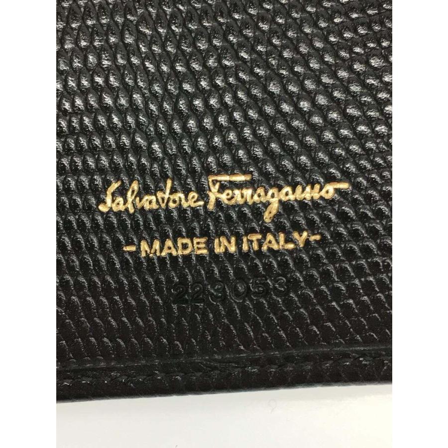 Salvatore Ferragamo◆サルヴァトーレフェラガモ/2つ折り財布/--/BLK/レディース/223053/ブラック｜ssol-shopping｜03