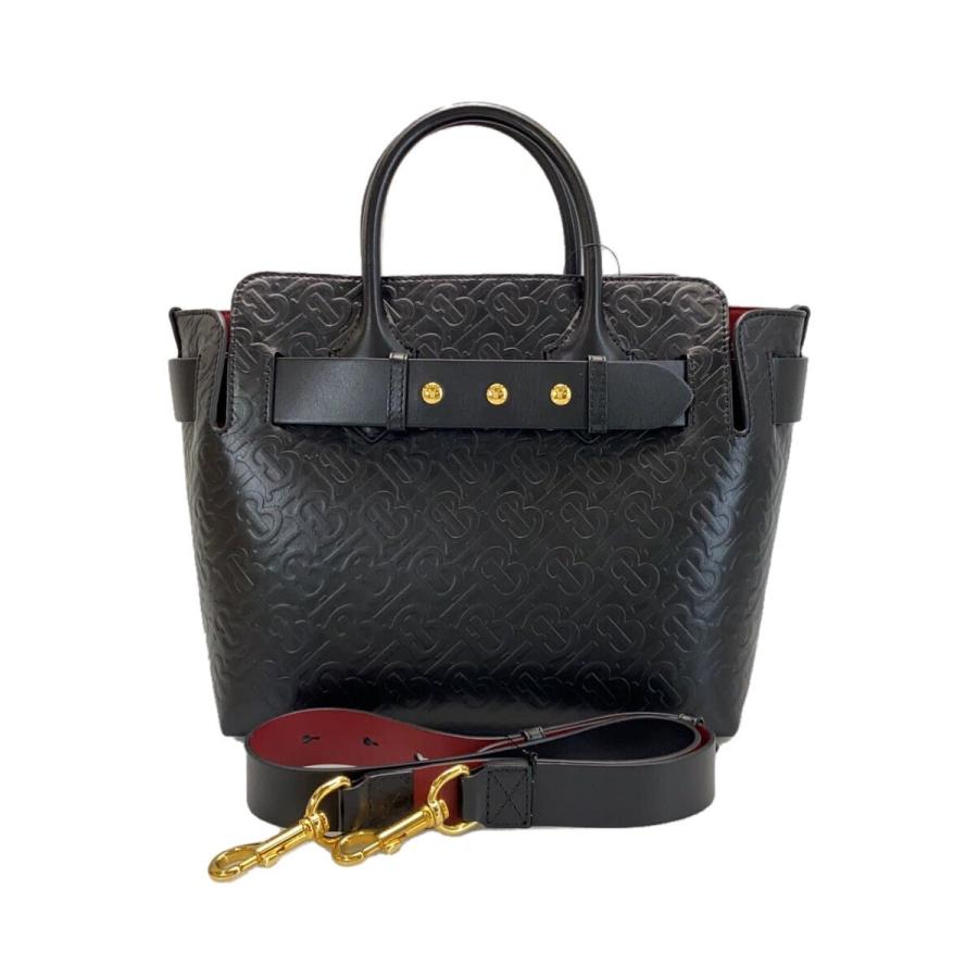 BURBERRY◇TB BELT BAG/TBモノグラムエンボスレザー/ベルトバッグ/2way