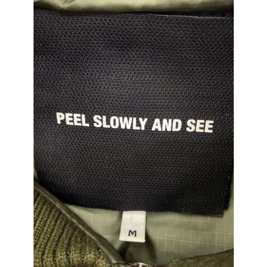 A BATHING APE◇×PEEL SLOWLY AND SEE/レザーダウンジャケット 