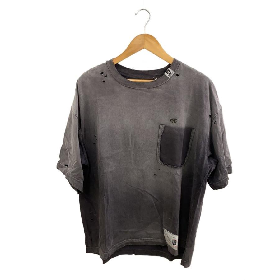 MIHARA YASUHIRO / Tシャツ/46/コットン/BLK/81693863 MIHARA YASUHIRO◇Sun Faded Like T-shirt/Tシャツ/46/コットン/GRY