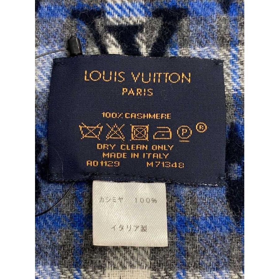 LOUIS VUITTON◇エシャルプ・モノグラムグラディエントタータン_BLK