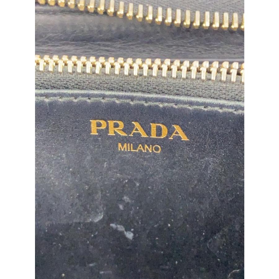PRADA◇長財布/レザー/NVY/レディース/1ML506/ラウンドファスナー