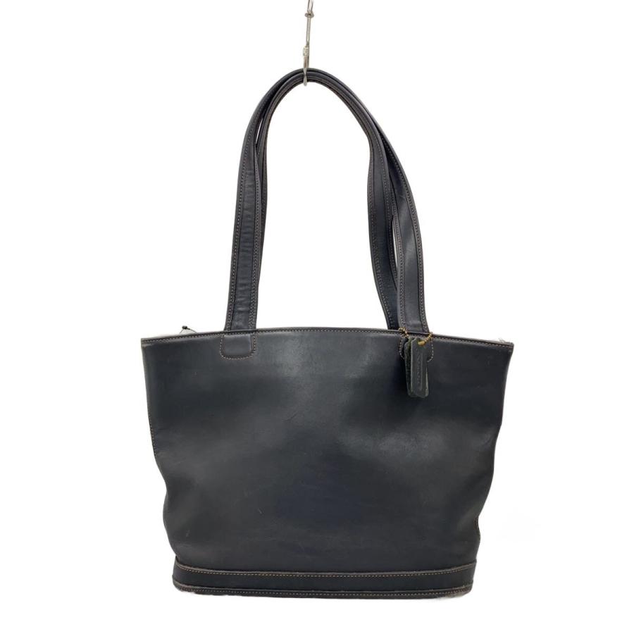 old coach トートバッグ ハンドバッグ レザー ブラック COACH◇トートバッグ/レザー/BLK/無地/オールドコーチ/使用感有