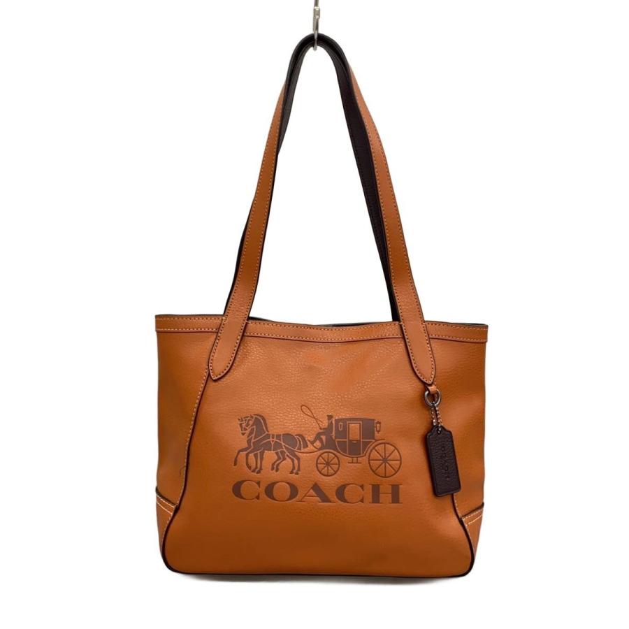 coach トートバッグ　ホースアンドキャリッジ C4062 COACH◇ホース アンド キャリッジトート 27/トートバッグ/レザー/ORN