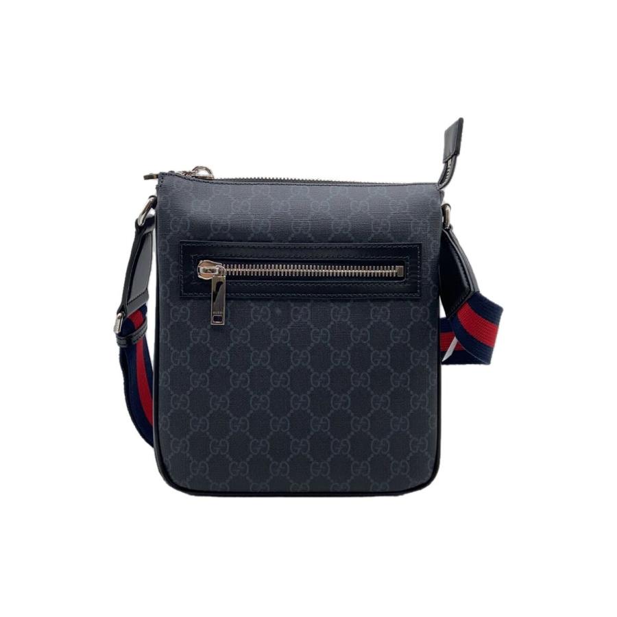 Gucci ブラック バッグ GUCCI◇CGブラック/スモールメッセンジャー/ショルダーバッグ/レザー
